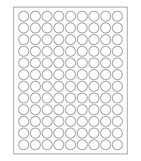 0.75" Freezer label template