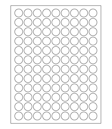 0.75" Freezer label template