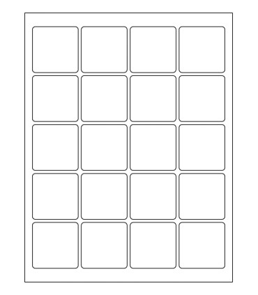 1.875" x 1.875" Freezer label template