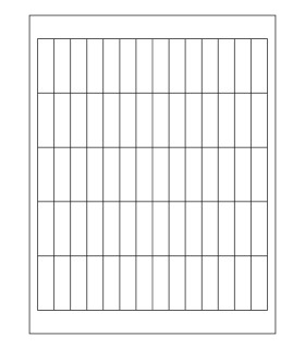 0.567" x 1.875" Freezer label template