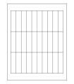 0.75" x 3" Freezer  Labels - White Uncoated Matte Paper with Freezer Safe Permanent Adhesive