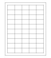 1.5" x 1" Freezer  Labels - White Uncoated Matte Paper with Freezer Safe Permanent Adhesive