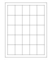 1.5" x 2" Freezer  Labels - White Uncoated Matte Paper with Freezer Safe Permanent Adhesive