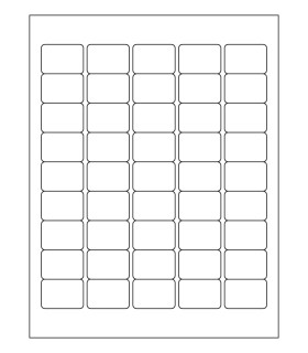 1.4375" x 1" Laser gloss label template