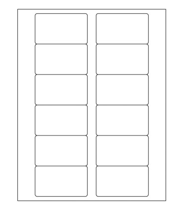 3" x 1.75" Laser gloss label template