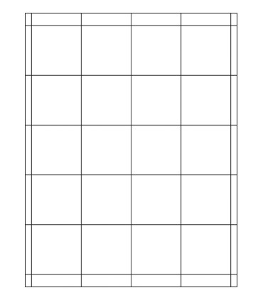 2" x 2" Xtra permanent label template