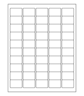 1.5" x 1" Xtra permanent label template