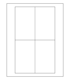 3" x 5" Xtra permanent label template