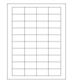 1.75" x 1" Xtra Permanent  Labels - White Uncoated Matte Paper with Xtra Permanent Adhesive