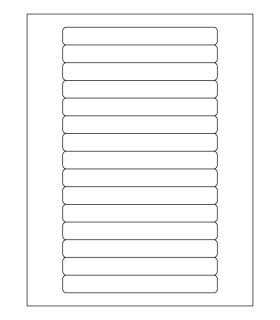 5.813" x 0.688" Waterproof laser label template