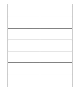 4.25" x 1.5" Waterproof laser label template