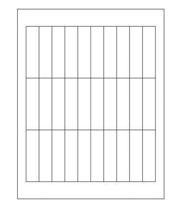 0.75" x 3" Latex label template