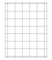 1.5" x 1.5" Removable Square Labels - White Uncoated Matte Paper with Removable Adhesive