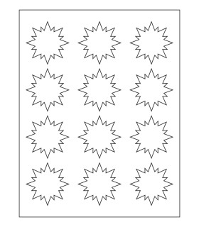 2.25" x 2.25" Removable label template