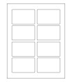 3.375" x 2.125" Removable  Labels - White Uncoated Matte Paper with Removable Adhesive