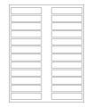 3.5" x 0.75" Removable  Labels - White Uncoated Matte Paper with Removable Adhesive