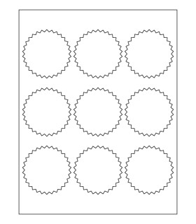 2.625" x 2.625" Removable label template