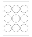 2.625" x 2.625" Removable Square Labels - White Uncoated Matte Paper with Removable Adhesive