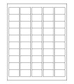1.5" x 1" Removable  Labels - White Uncoated Matte Paper with Removable Adhesive