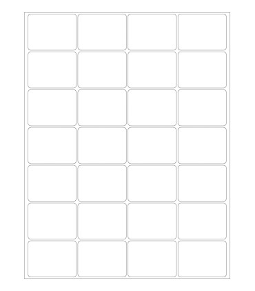 2" x 1.5" Removable label template