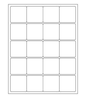 2" x 2" Removable label template