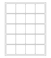 2" x 2" Removable Square Labels - White Uncoated Matte Paper with Removable Adhesive