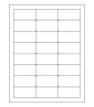 2.5" x 1.25" Removable  Labels - White Uncoated Matte Paper with Removable Adhesive