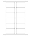 3" x 1.75" Removable  Labels - White Uncoated Matte Paper with Removable Adhesive