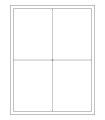 3.9375" x 5.1875" Removable  Labels - White Uncoated Matte Paper with Removable Adhesive