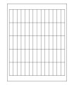 0.567" x 1.875" Removable  Labels - White Uncoated Matte Paper with Removable Adhesive