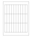 0.75" x 3" Removable  Labels - White Uncoated Matte Paper with Removable Adhesive