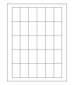 1.1875" x 2" Removable  Labels - White Uncoated Matte Paper with Removable Adhesive
