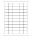 1.25" x 1" Removable  Labels - White Uncoated Matte Paper with Removable Adhesive