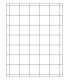 1.5" x 1.5" Standard paper label template