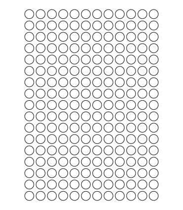 0.5" Standard paper label template