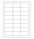 2.5" x 1.25" Standard paper label template