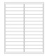 4" x 0.75" Standard paper label template