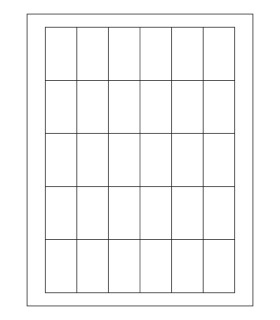 1.1875" x 2" Standard paper label template