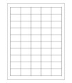 1.5" x 1" Standard  Labels - White Uncoated Matte Paper with Permanent Adhesive