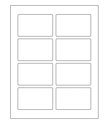 3.375" x 2.125" Laser semigloss label template