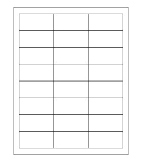 2.5625" x 1.25" Laser semigloss label template