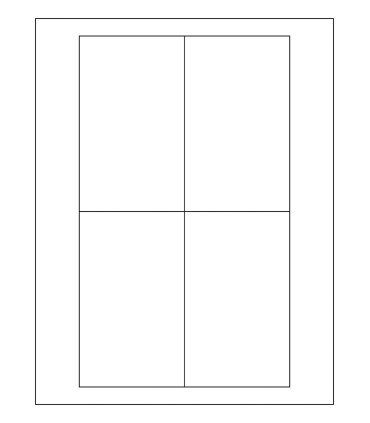 3" x 5" Laser semigloss label template