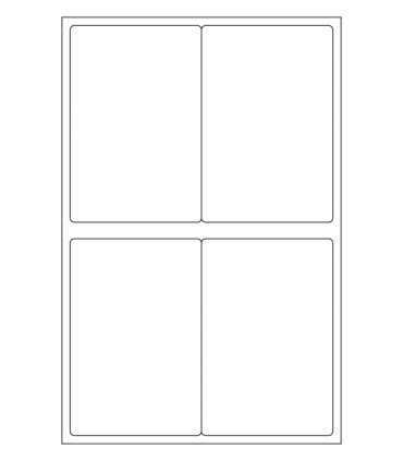 4" x 6" Standard paper label template