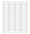 1.75" x 0.5" Waterproof Return Address Labels - White Matte Polyester with Permanent Adhesive