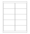 4" x 2" Removable  Labels - White Uncoated Matte Paper with Removable Adhesive