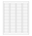 1.75" x 0.5" Standard Return Address Labels - White Uncoated Matte Paper with Permanent Adhesive