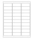 2.625" x 1" Standard paper label template
