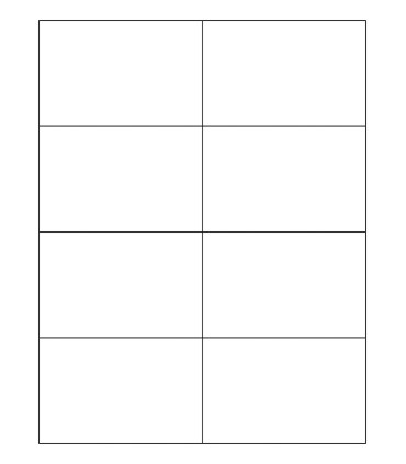 4.25" x 2.75" Blockout Label Template