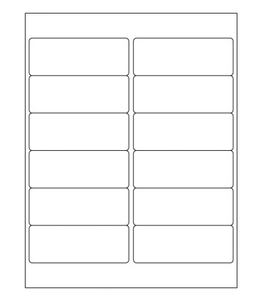 4" x 1.5" Blockout Label Template
