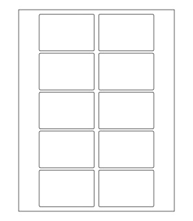 3" x 2" Blockout Label Template
